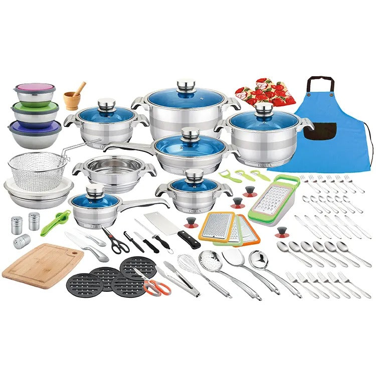 N&M 110pcs Heavy Duty Germany Cookware Set