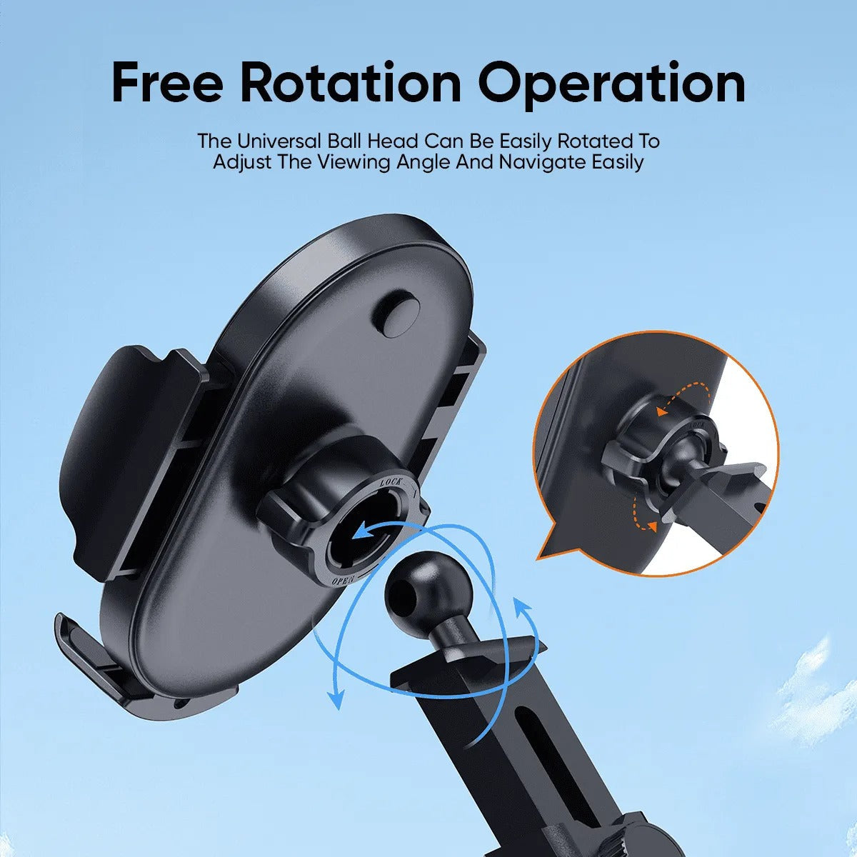 Suction Cup Foldable Car Phone Holder