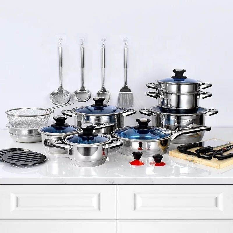 Marwa German Life 30pcs Induction Stainless Cookware Set- Healthy Cooking