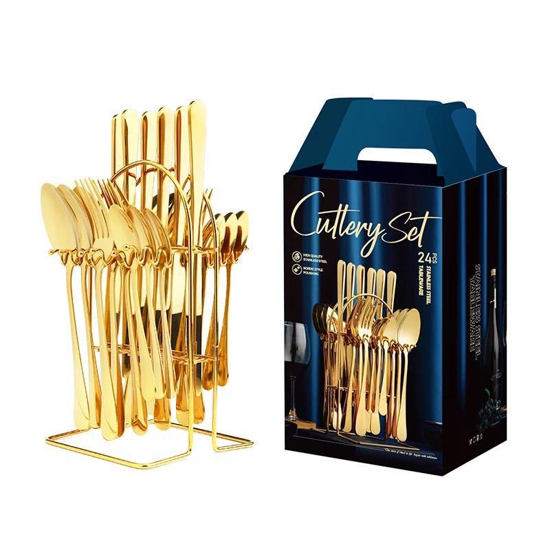 24 PCs Stainless steel cutlery set