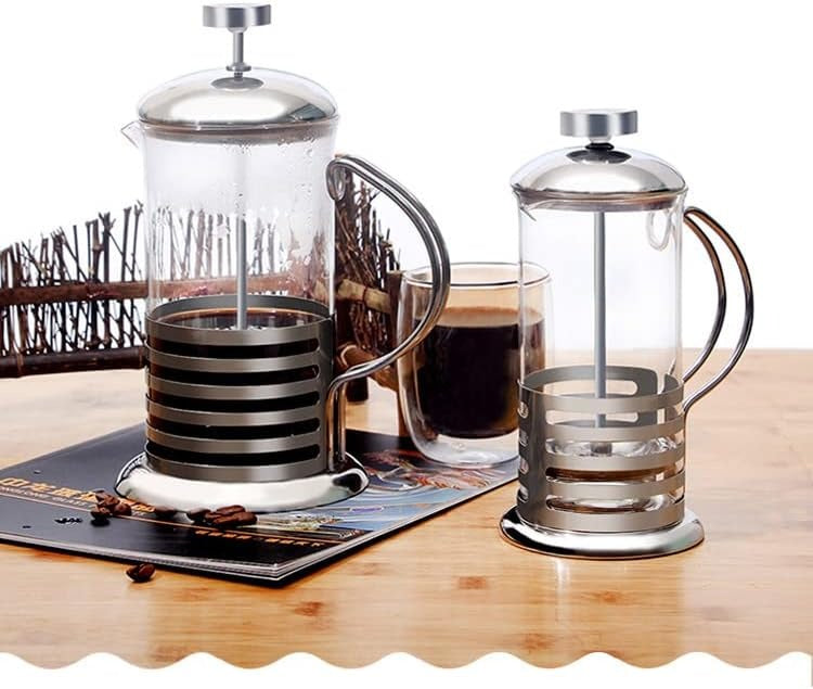 Coffee Maker Infuser Manual French Press 1000ml Portable Stainless Steel