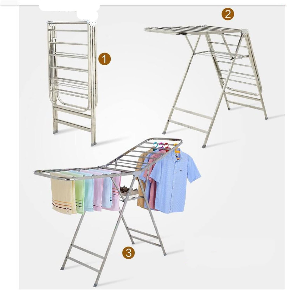 Clothes Foldable, Laundry Drying Rack for Indoor Outdoor