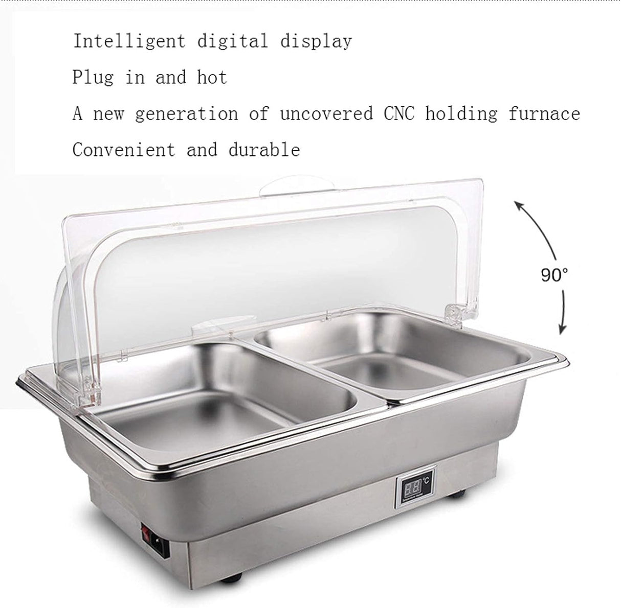 Buffet Warming Tray Chafing Dish High Grade Stainless Steel Chafer Complete Set Buffet Warmer Electric Heating