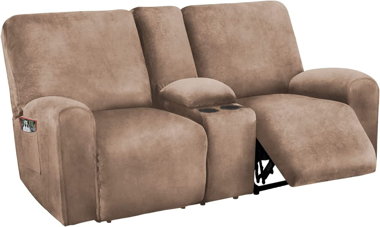 Recliner Velvet Covers Sofa Slipcovers