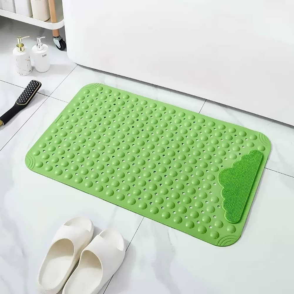 Non Slip Shower Mat with Foot Massage Area, 50 x 80 cm,