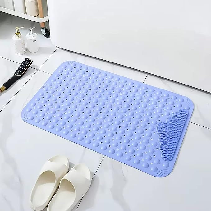 Non Slip Shower Mat with Foot Massage Area, 50 x 80 cm,