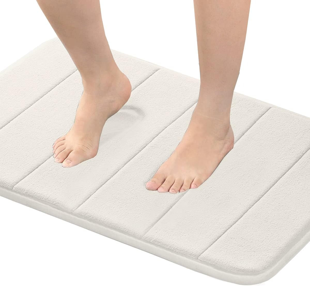 Memory Foam Bath Mat Rug, 24 x 17 Inches, Comfortable, Soft, Super Water Absorption