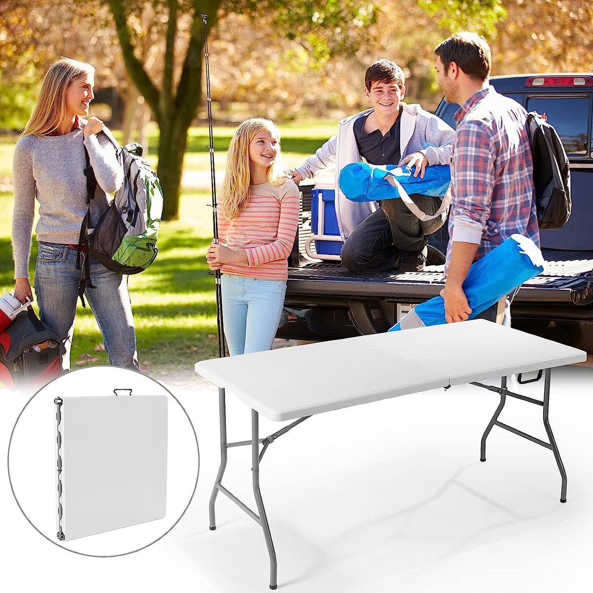 Foldable Adjustable Camping Outdoor Picnic Table