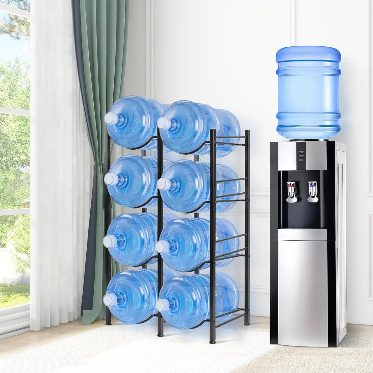 3-Tier Organizer Water Bottle Holder Rack Storage