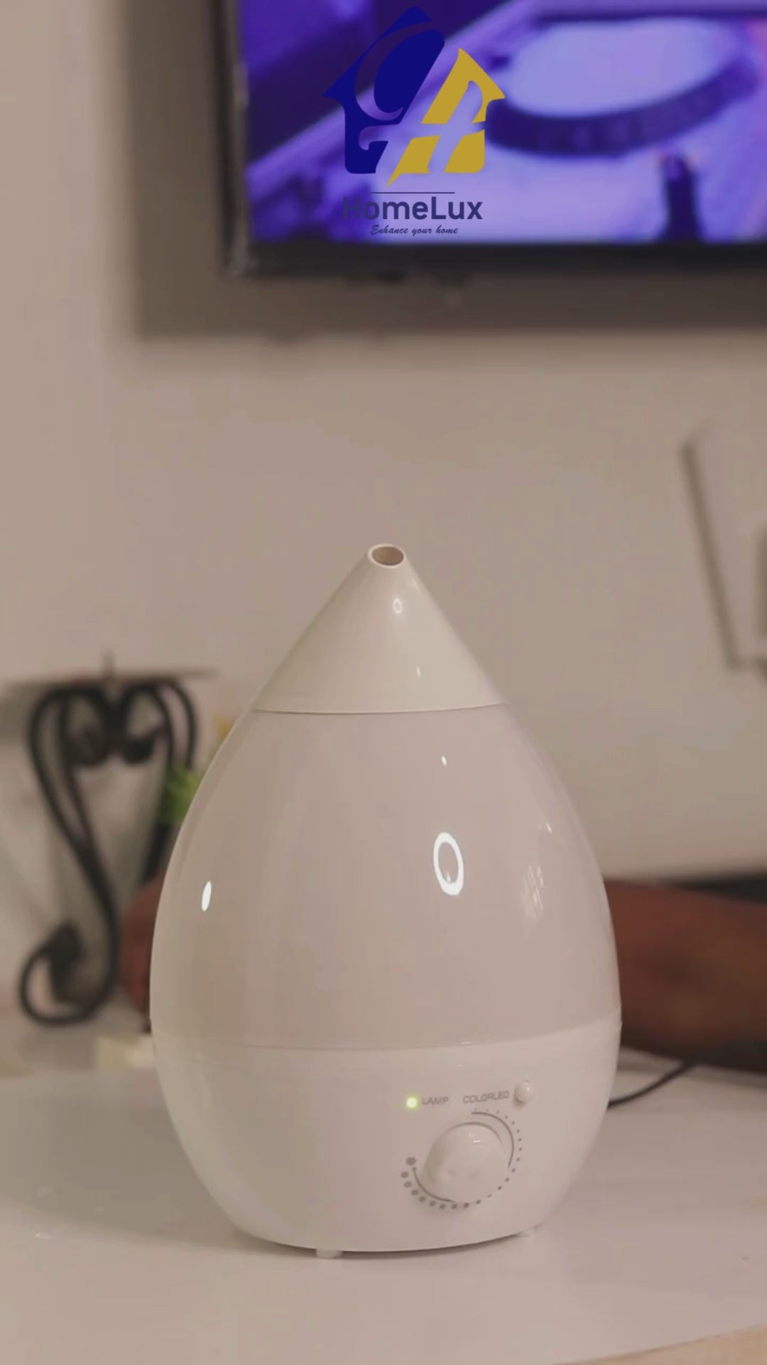 Essential Oil Diffuser, Ultrasonic Humidifier 2.6l Ultrasonic Aroma Air Humidifier