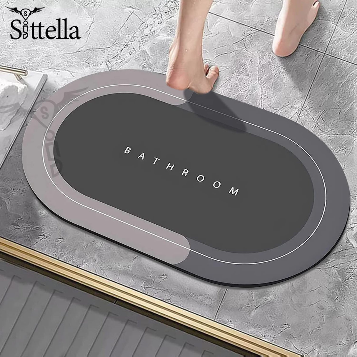 Super Absorbent Floor Mat, Non Slip Quick Dry Bath Mats for Bathroom