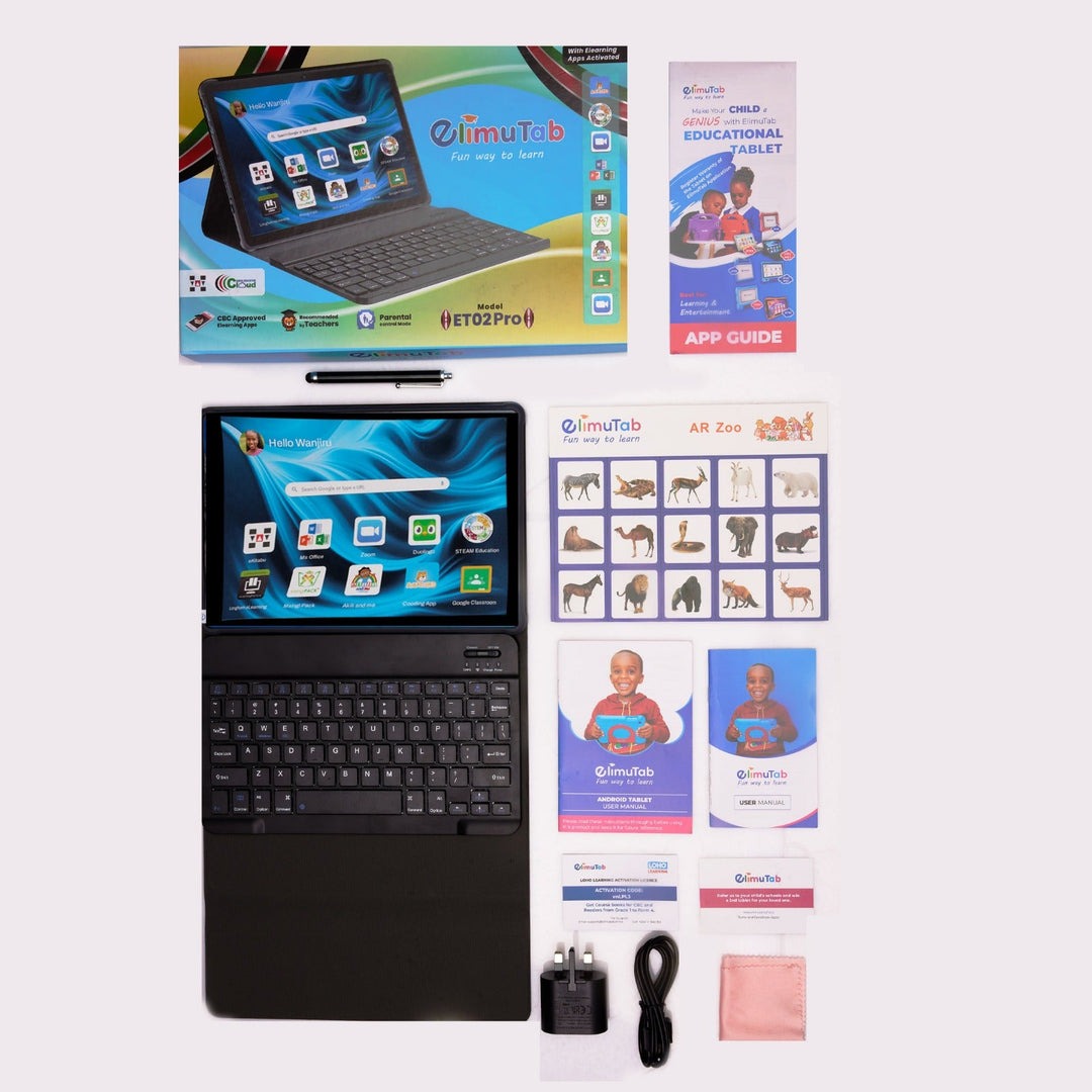 Elimutab Educational Tablet ET02 Pro with 10.1 Inch Screen  Best for 3-17years