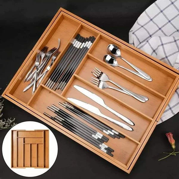 Expandable drawer cutlery Organizer