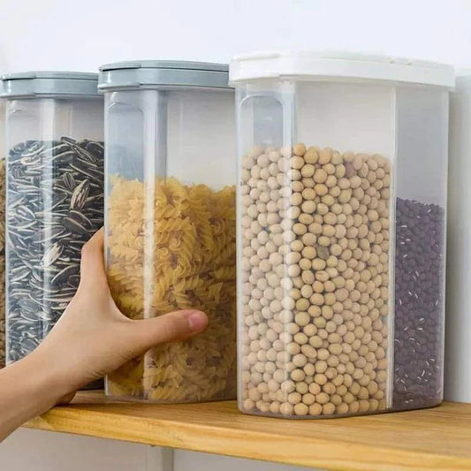 2 compartment multifunctional cereal containers