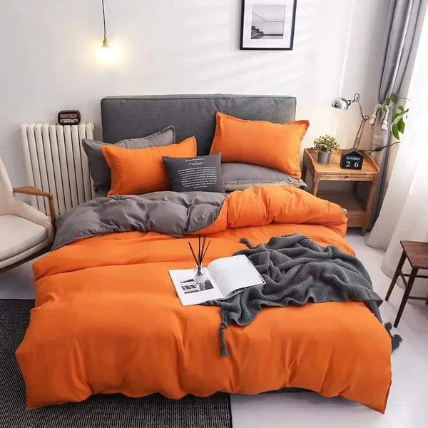 Plain color Cotton Duvet cover sets