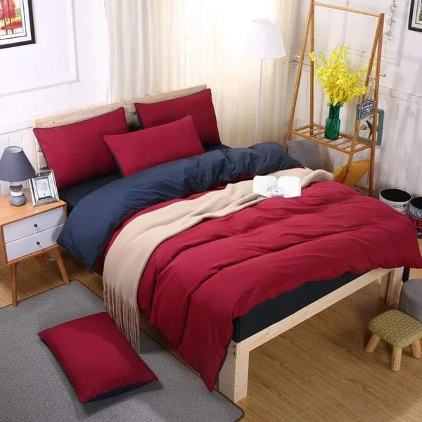 Plain color Cotton Duvet cover sets