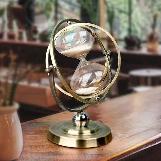 Sand Hourglass Hourglass Design 30 Minutes Metal Glass Sand Clock Rotating Timer Decorations Home Modern Objects Desk Gadgets