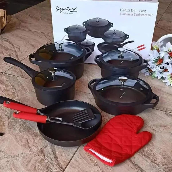 Signature 12pcs Diecast Cookware