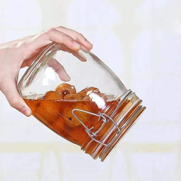 Airtight glass jar