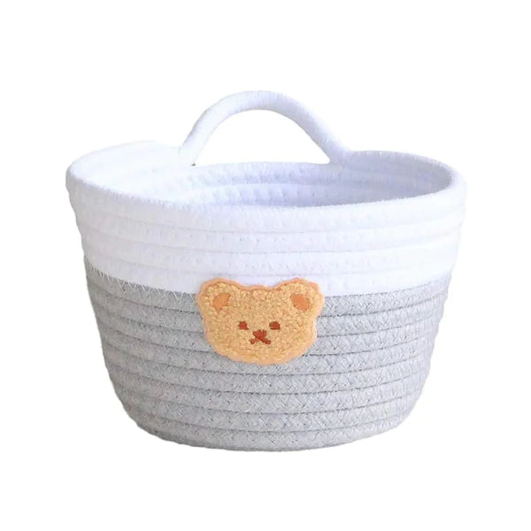 Handmade delicate cotton rope sundries basket