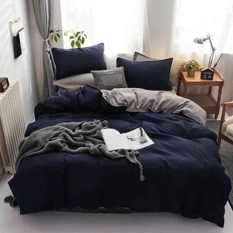 Plain color Cotton Duvet cover sets