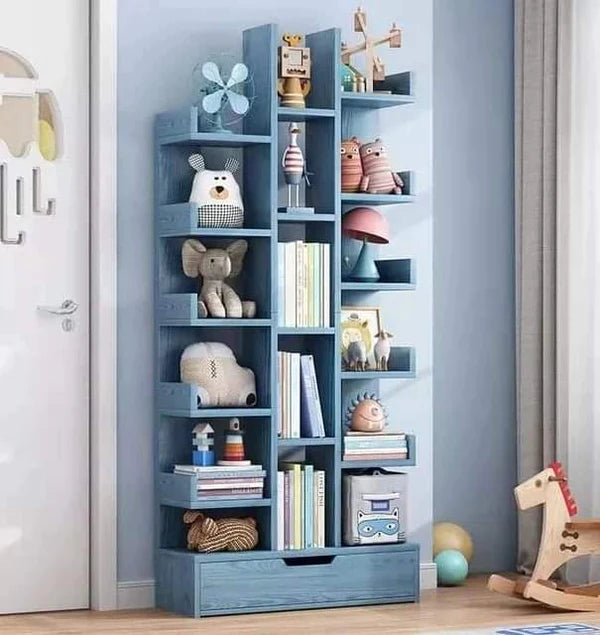 Big Multipurpose Bookshelf with a lower Drawer Case