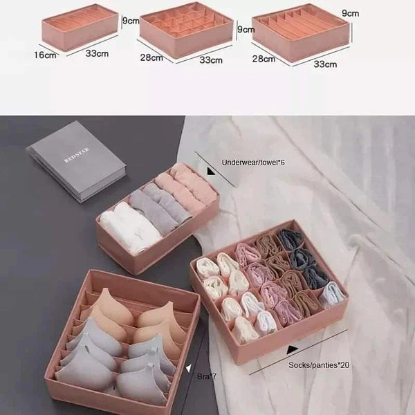 3pc set Drawer/closet organizer