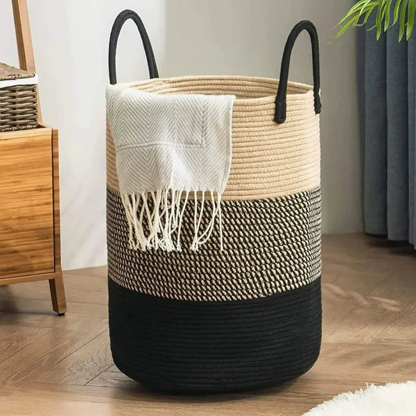 Large Woven Laundry Hamper Baskets