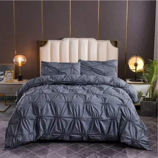 3pc Double Pinch Pleat Duvet cover set