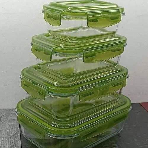 Borosilicate Glass Storage Container Set