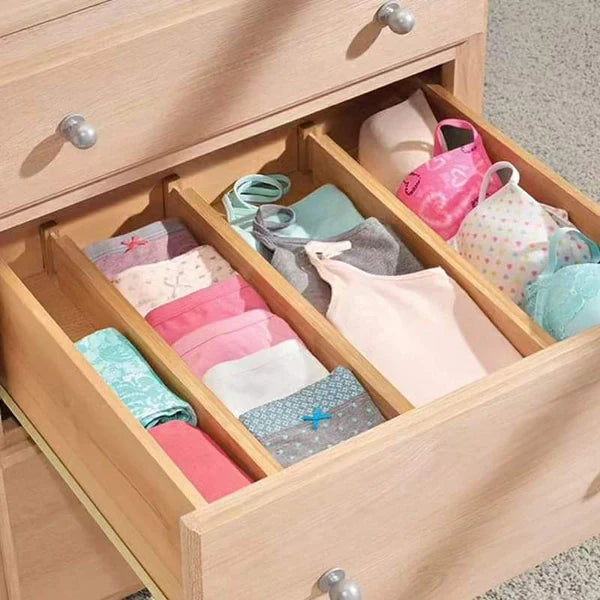 4set Bamboo Drawer Divider with inserts