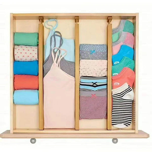 4set Bamboo Drawer Divider with inserts