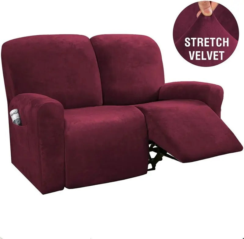 Recliner Velvet Covers Sofa Slipcovers