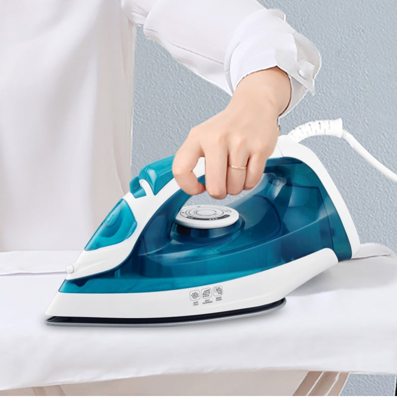 Rebune 1600W Steam Iron  Dry Ironing Function, Self-Cleaning, Spray & Steam Function- (White & Blue)