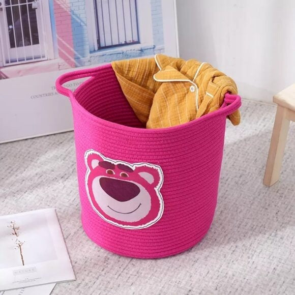 Baby Basket with Cute Cartoon Design