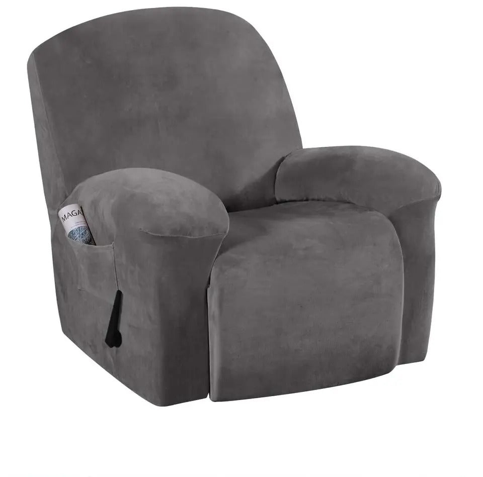 Recliner Velvet Covers Sofa Slipcovers