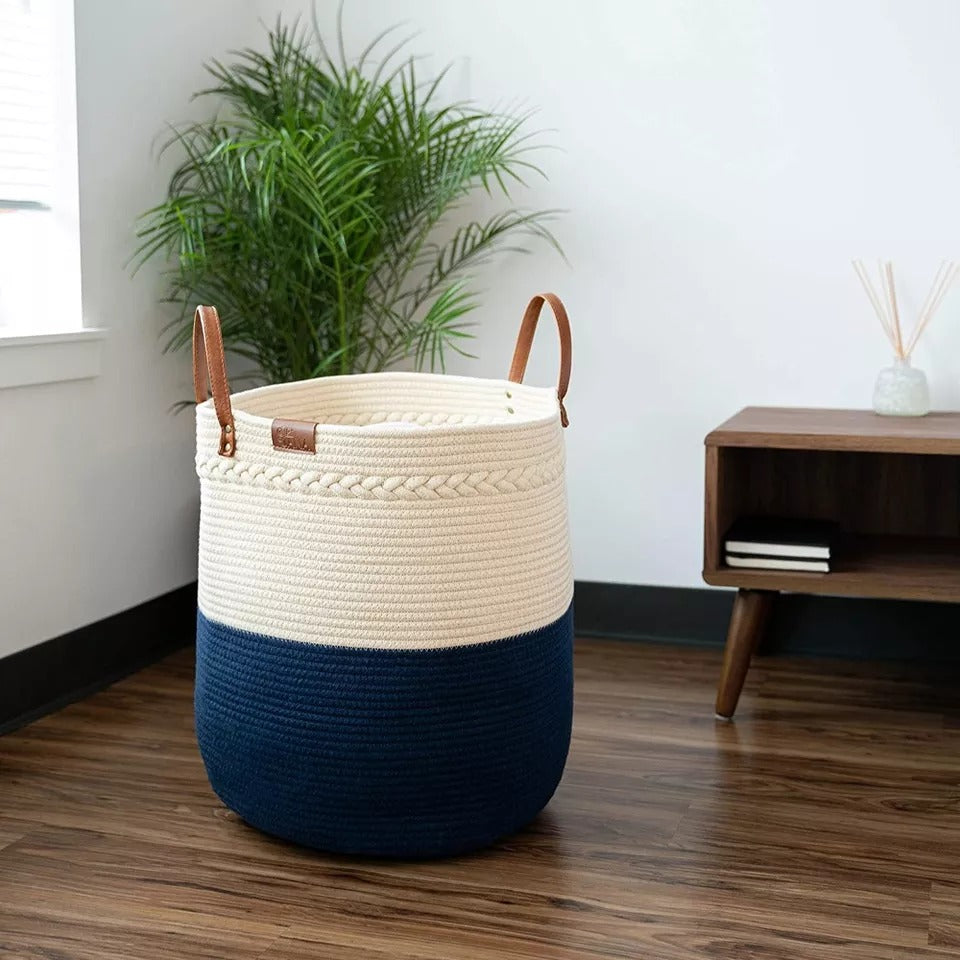 Decorative Laundry Basket Organizer