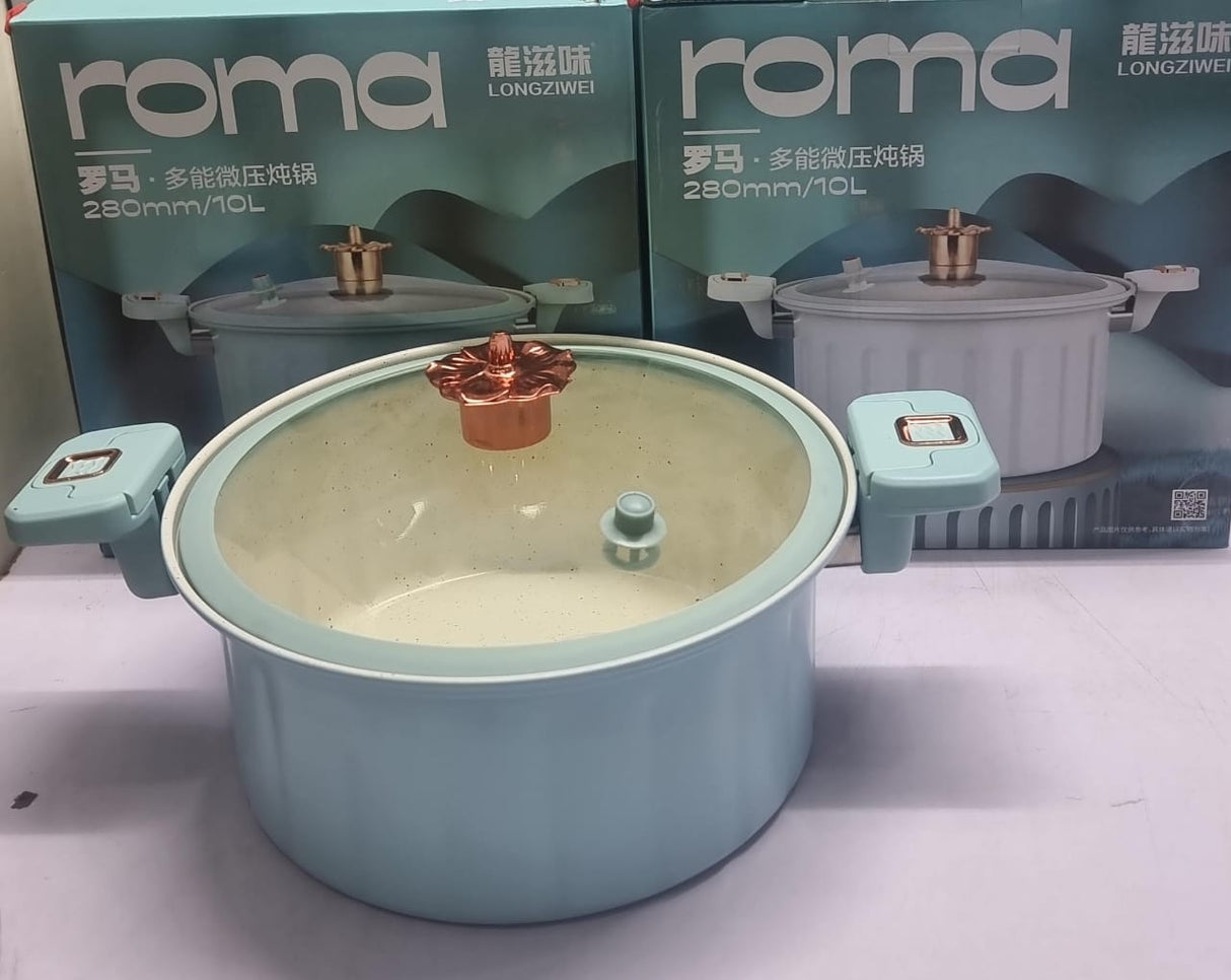 Single piece Roma 10L Nonstick mini pressure cooker sufuria