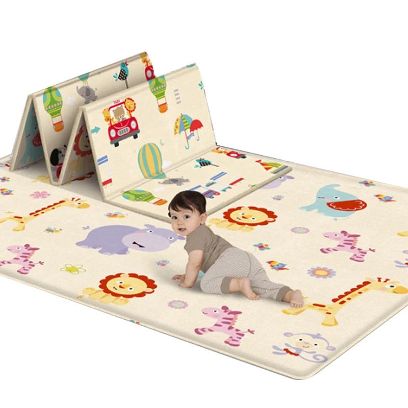 Extra Large Baby Playpen Play Pen with Mat for Toddlers With Shock Absorbing Mat