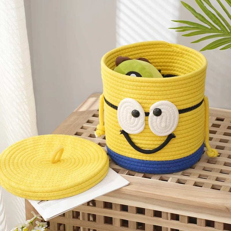 Cotton Rope Storage Basket Kids Toys Baskets