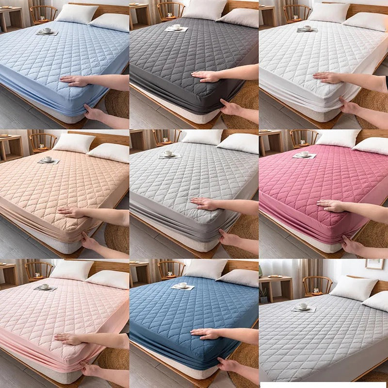 Quilted Fitted Mattress Pad Waterproof Mattress Protector