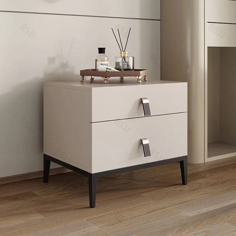 Nordic Luxury Double Nightstand Bedside Drawers With 2 Drawers Cabinets