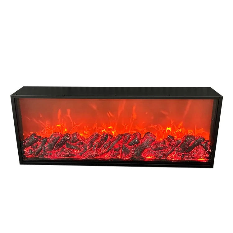 Tabletop Artificial LED Fireplace with Realistic Log Wood Burning Flame Simulation Effect for Decoration 60cm