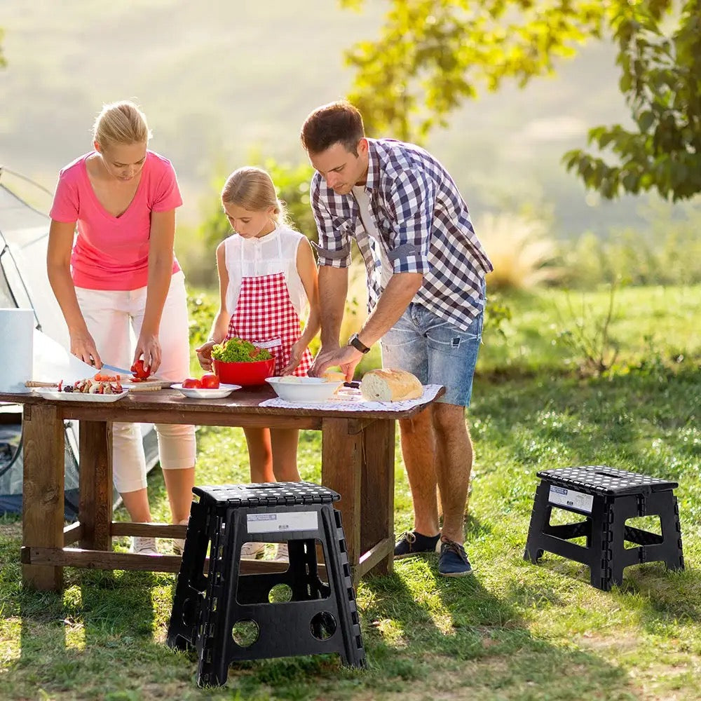 Folding Step Stool Foldable for Adults and Kids Heavy Duty Stepping Stool with Handle