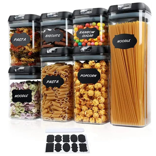 Acrylic Cereal Pantry Storage Cereal Container 7Pcs Set