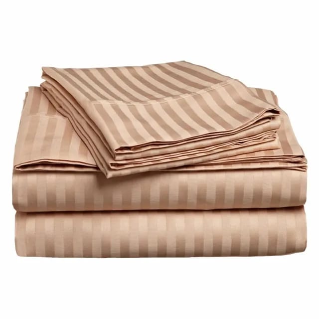 Cotton Striped Cooling BedSheets