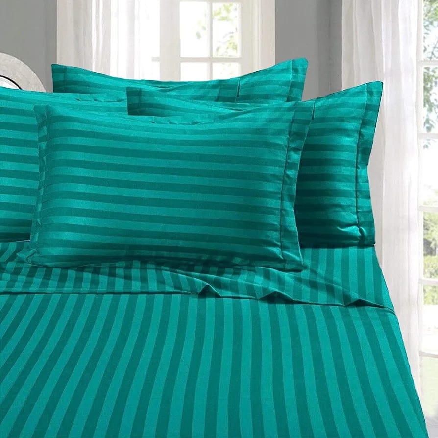 Cotton Striped Cooling BedSheets