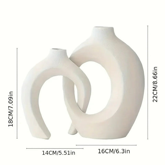 14cm && 16cm Nordic Doughtnut Flower Vase 2 in 1