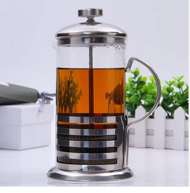 Coffee Maker Infuser Manual French Press 1000ml Portable Stainless Steel