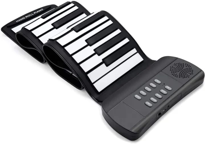 Portable Rechargeable 61 Keys Roll Up Piano Keyboard Kids Foldable Piano